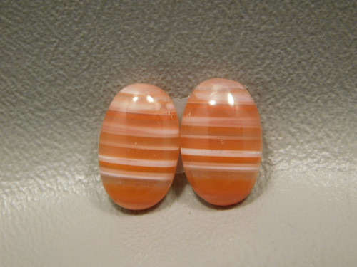 Carnelian Orange Loose Stones Jewelry Cabochons Pairs #23