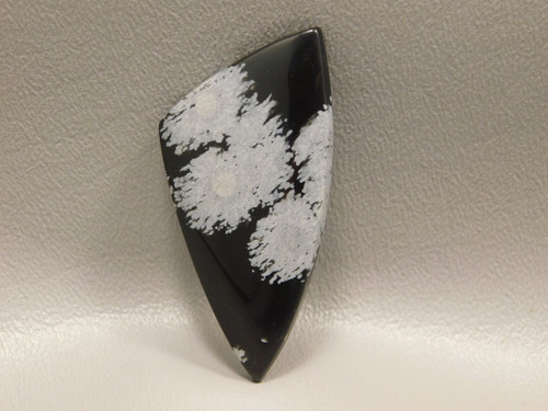 Snowflake Obsidian Designer Cabochon Sail Shaped Stone #17