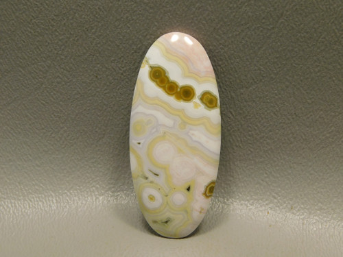 Ocean Jasper Loose Stone White Pink Yellow Orbs Cabochon #9
