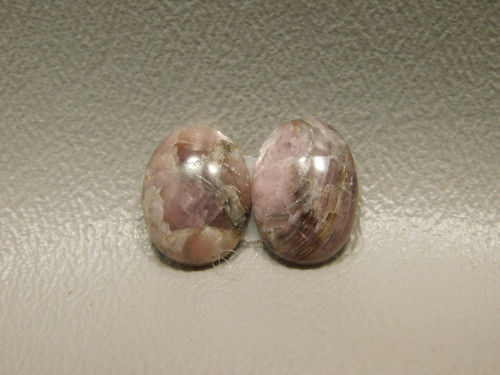 Lepidolite Matched Pairs Stones Cabochons Small Ovals #3