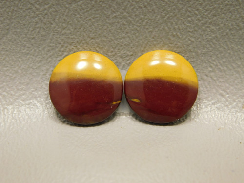 Mookaite Jasper Matched Pairs Yellow Red Stones Cabochons #3