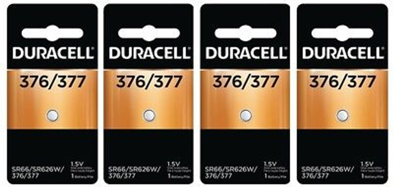 2 x Duracell 377 376 AG4 SR626SW SR626 LR626 LR66 Silver Oxide Watch  Battery 