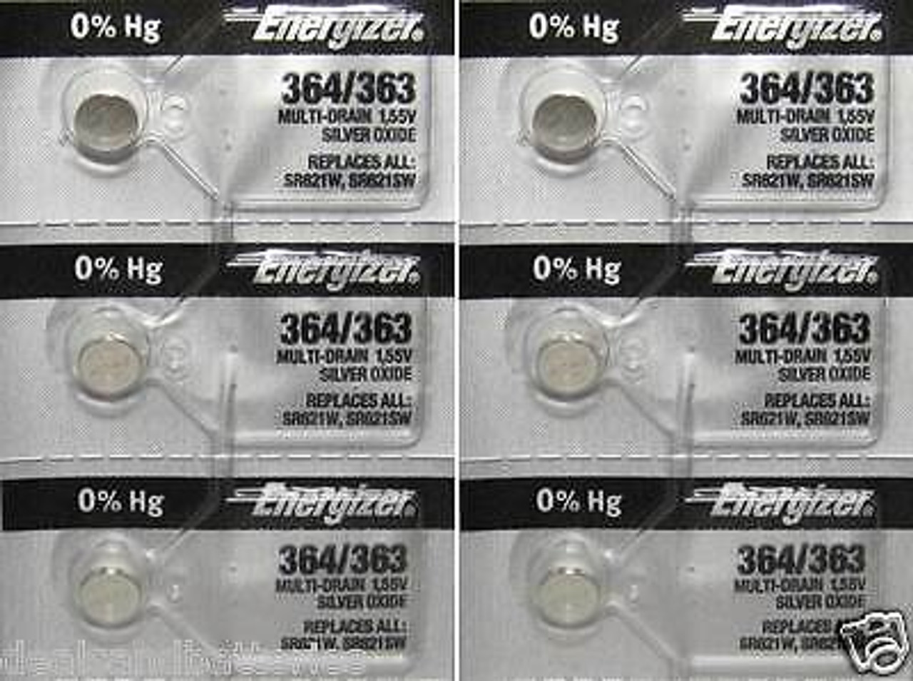Energizer Batteries 364/363 (SR621W, SR621SW) Silver Oxide Watch Batte –