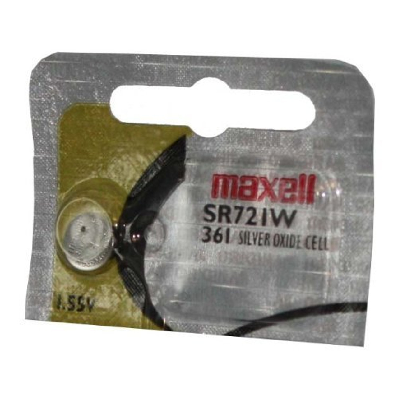 10x Maxell 361 Uhren-Batterie Knopfzelle SR720 SR721W SR721SW AG11 SR58 D361 