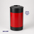 Trash Cans and Recycle Bins, 35 Gallon - HS35