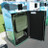 Outdoor Trash or Recycle Cart Garage, Solid Body or with Panels, Holds One 32-35 Gallon Poly Cart - CG35