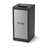 Indoor Recycle Bin, Square, Inward Sloping Top, Laser Cut Logo, Powder Coat Panels, 36 Gallon - HS45IR-IS-L-PS