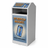 Outdoor Advertising Trash Can, Square, 36 Gallon - HS36OW-ADVERT