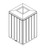 Stadium Series. Custom Indoor Trash Can / Recycle Bin. Customized options. 50 gallons - Model FX50