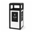 Outdoor Trash Can, Square, Powder Coated Panels, 40 Gallon - AC40OW-PS