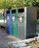 ADA Compliant Outdoor Trash or Recycle Cart Garage, Solid Body or with Panels, Holds One 95 Gallon Poly Cart - CG95ADA