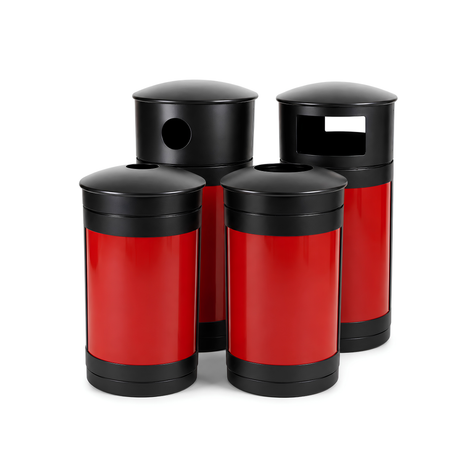 Trash Cans and Recycle Bins, 35 Gallon - HS35