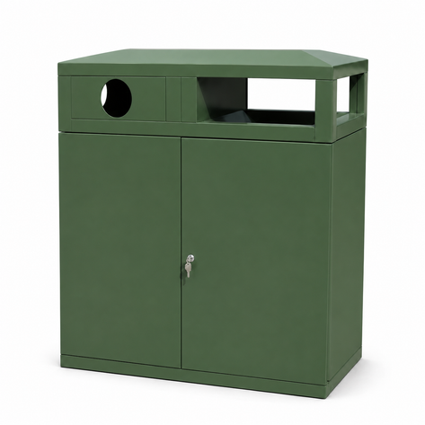 Multistream Double Trash Cans and Recycle Bins, 90 gals - HS245