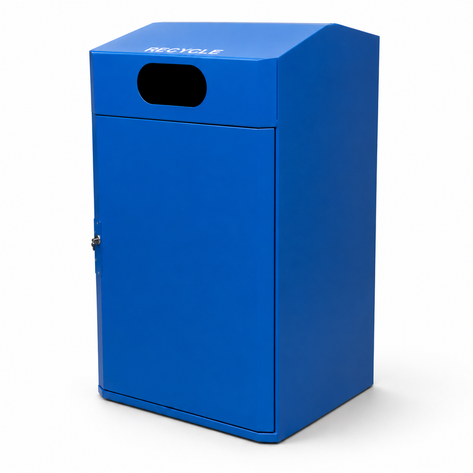ADA Compliant Outdoor Trash or Recycle Cart Garage, Solid Body or with Panels, Holds One 95 Gallon Poly Cart - CG95ADA