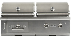 Coyote Stainless Steel 50" Hybrid Gas & Charcoal Grill - C1HY50NG Coyote Stainless Steel 50" Hybrid Gas & Charcoal Grill - C1HY50NG