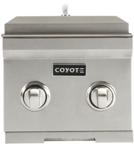 Coyote Stainless Steel Liquid Propane Gas Double Side Burner Coyote Stainless Steel Liquid Propane Gas Double Side Burner