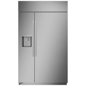 Monogram Refrigerator Built-In Side-by-Side, Smart, with Dispenser, 48" in Stainless Steel