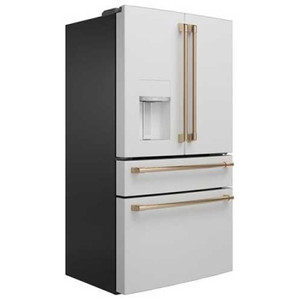 Cafe Refrigerator 4 Door French Door Counter Depth Smart 22.3 Cu Ft in Matte White Cafe Refrigerator 4 Door French Door Counter Depth Smart 22.3 Cu Ft in Matte White