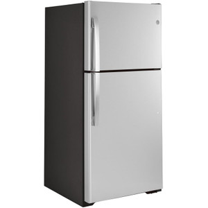 GE Refrigerator Top Freezer Garage Ready 19.2 Cu Ft in Fingerprint Resistant Stainless Steel GE Refrigerator Top Freezer Garage Ready 19.2 Cu Ft in Fingerprint Resistant Stainless Steel