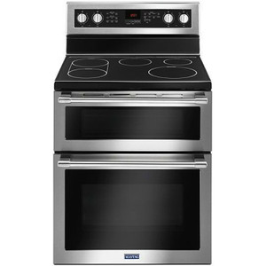 Maytag 30" Fingerprint Resistant Stainless Steel Electric Double Oven Range With True Convection Maytag 30" Fingerprint Resistant Stainless Steel Electric Double Oven Range With True Convection