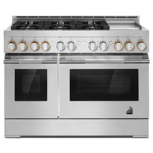JennAir RISE 48 In. Stainless Steel Gas Professional-Style Range With Chrome-Infused Griddle JennAir RISE 48 In. Stainless Steel Gas Professional-Style Range With Chrome-Infused Griddle