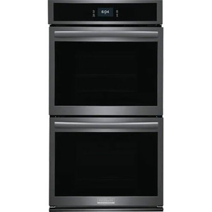 Frigidaire Gallery 27" Smudge-Proof Black Stainless Steel Double Electric Wall Oven With Total Convection Frigidaire Gallery 27" Smudge-Proof Black Stainless Steel Double Electric Wall Oven With Total Convection