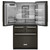 KitchenAid Refrigerator French Door Platinum Interior 36" in PrintShield Black Stainless Steel