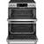 Cafe ADA 30 In. Stainless Steel With Brushed Stainless Smart Front-Control Radiant And Convection Double-Oven Slide-In Electric Range Cafe ADA 30 In. Stainless Steel With Brushed Stainless Smart Front-Control Radiant And Convection Double-Oven Slide-In Electric Range