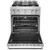 KitchenAid 30 In. Stainless Steel Smart Commercial-Style Gas Range With 4 Burners