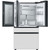 Samsung 23 Cu. Ft. Bespoke Counter Depth 4-Door French Door Refrigerator With Beverage Center 36-Inch Wide in White Glass
