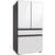 Samsung 23 Cu. Ft. Bespoke Counter Depth 4-Door French Door Refrigerator With Beverage Center 36-Inch Wide in White Glass