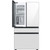 Samsung 23 Cu. Ft. Bespoke Counter Depth 4-Door French Door Refrigerator With Beverage Center 36-Inch Wide in White Glass