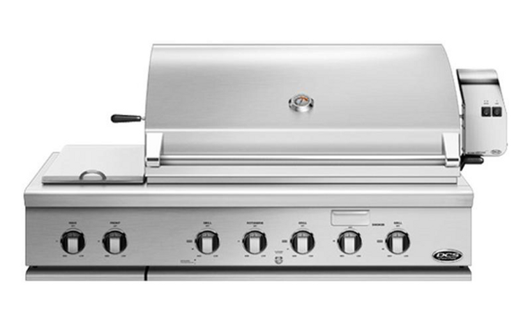 DCS 48" Stainless Steel Built-In Liquid Propane Gas Grill With Rotisserie And Side Burners