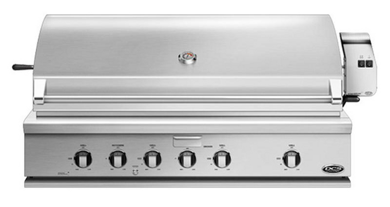 DCS 48" Stainless Steel Traditional Built-In Liquid Propane Gas Grill With Rotisserie