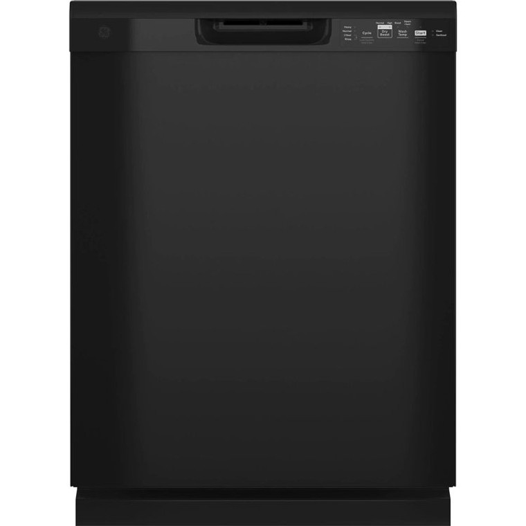 GE 24" Black Dishwasher With Front Controls