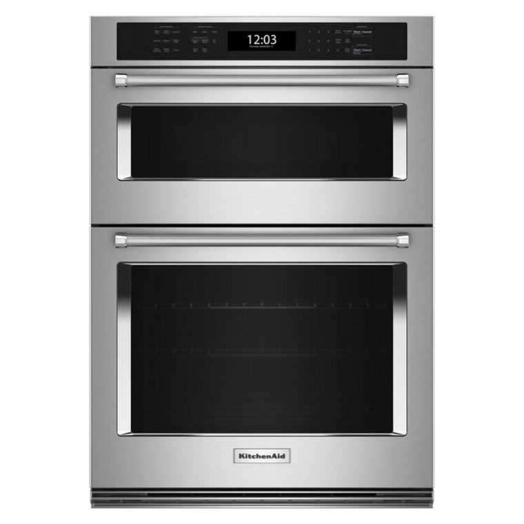 KitchenAid Microwave Wall Oven Combination 30 Inch with Air Fry Mode in Stainless Steel