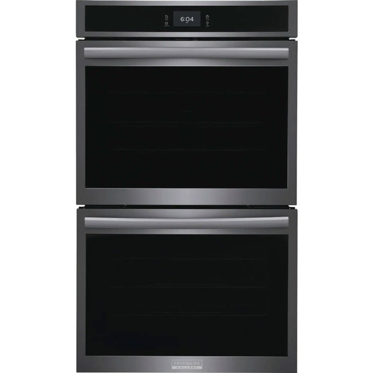 Frigidaire Gallery 30" Smudge-Proof Black Stainless Steel Double Electric Wall Oven With Total Convection