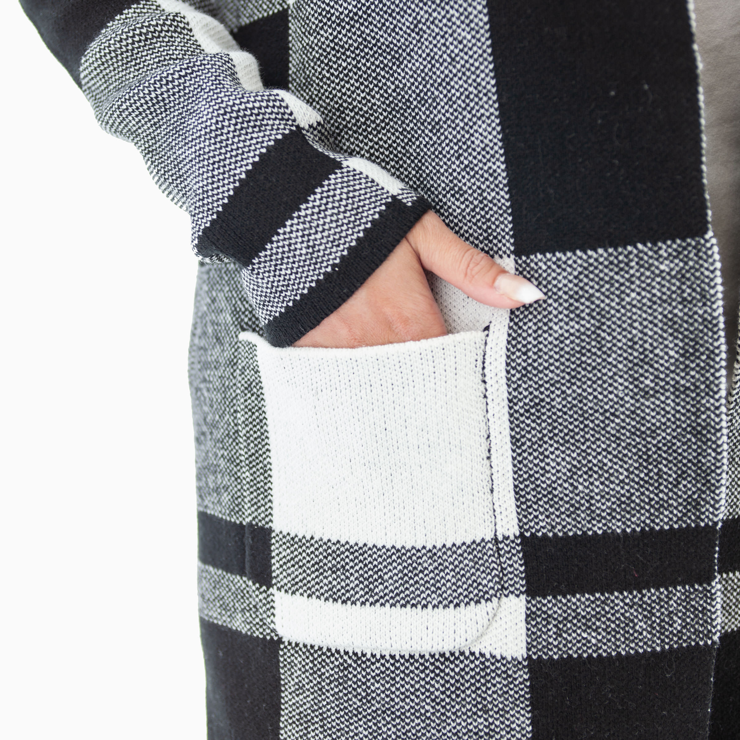 Women's Buffalo Plaid Sweater Jacket | Old Ranch Brands