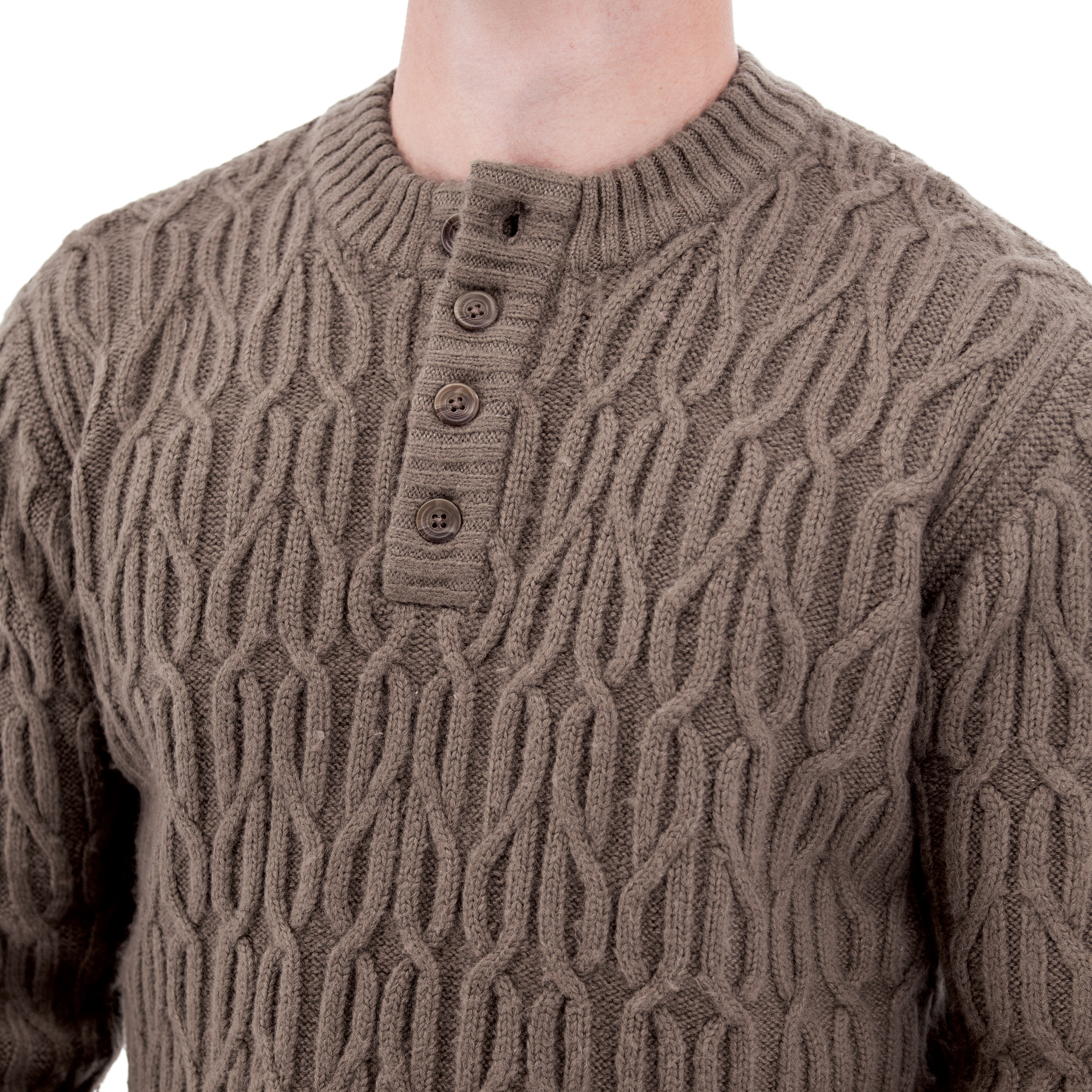 ニット・セーター IONSEOUL Jack Ranch Paisley Knit JE750 Wyatt Cable Knit Sweater | Old Ranch Brands