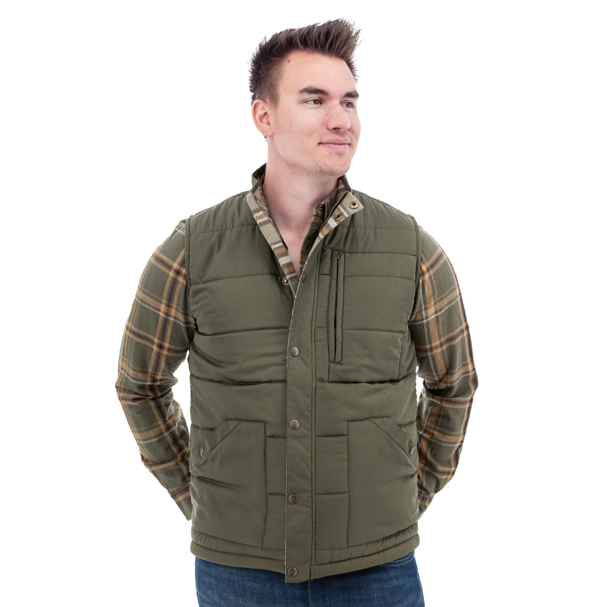 Jameson Recycled Quilted Vest | Old Ranch Brands
