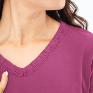 Bryce V-Neck Top (Fall 23) detail