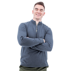 Conall Quarter Zip Pullover studio alt 1