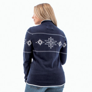 Nordic Snow Sweater back