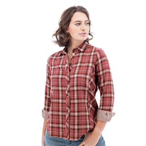 Gracie Organic Snap Plaid Shirt studio alt 1