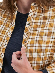 Gracie Organic Snap Plaid Shirt studio alt2
