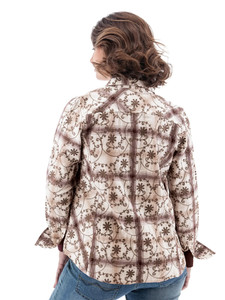 Jordyn Organic Embroidered Snap Shirt studio back
