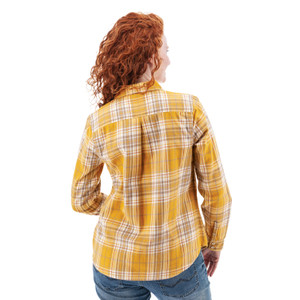 Salina Organic Plaid Shirt studio back gold