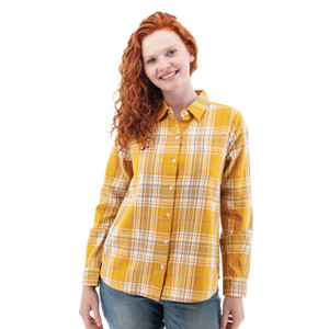 Salina Organic Plaid Shirt studio gold