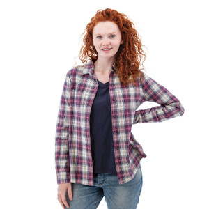 Salina Organic Plaid Shirt studio alt 1 rose
