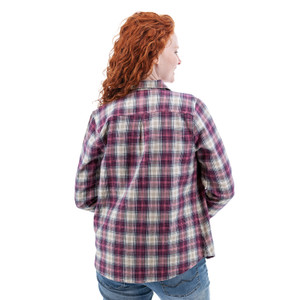 Salina Organic Plaid Shirt studio back rose